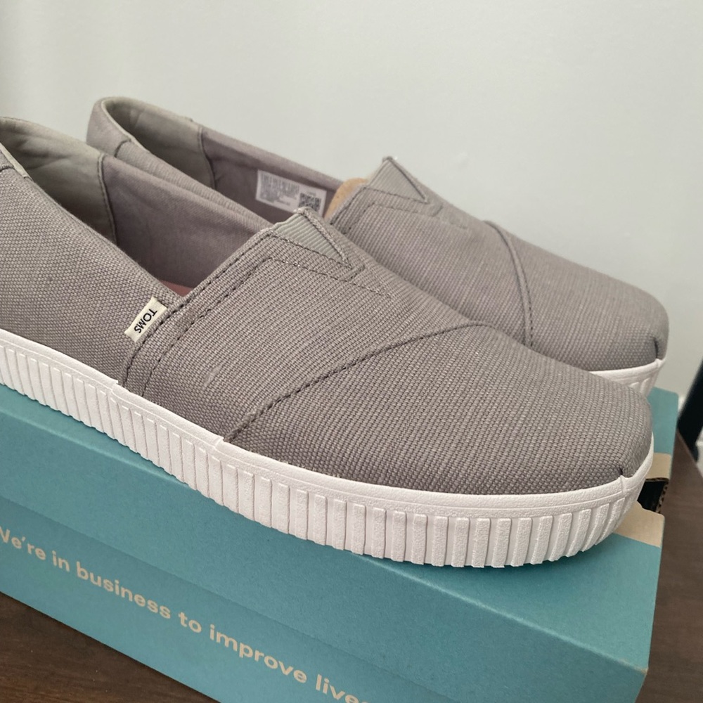 Grey TOMS:earthwise  perfect for on the go!